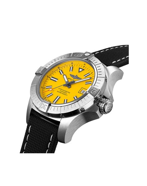 breitling avenger 11 the seawolf jaune|Breitling Avenger seawolf bracelet.